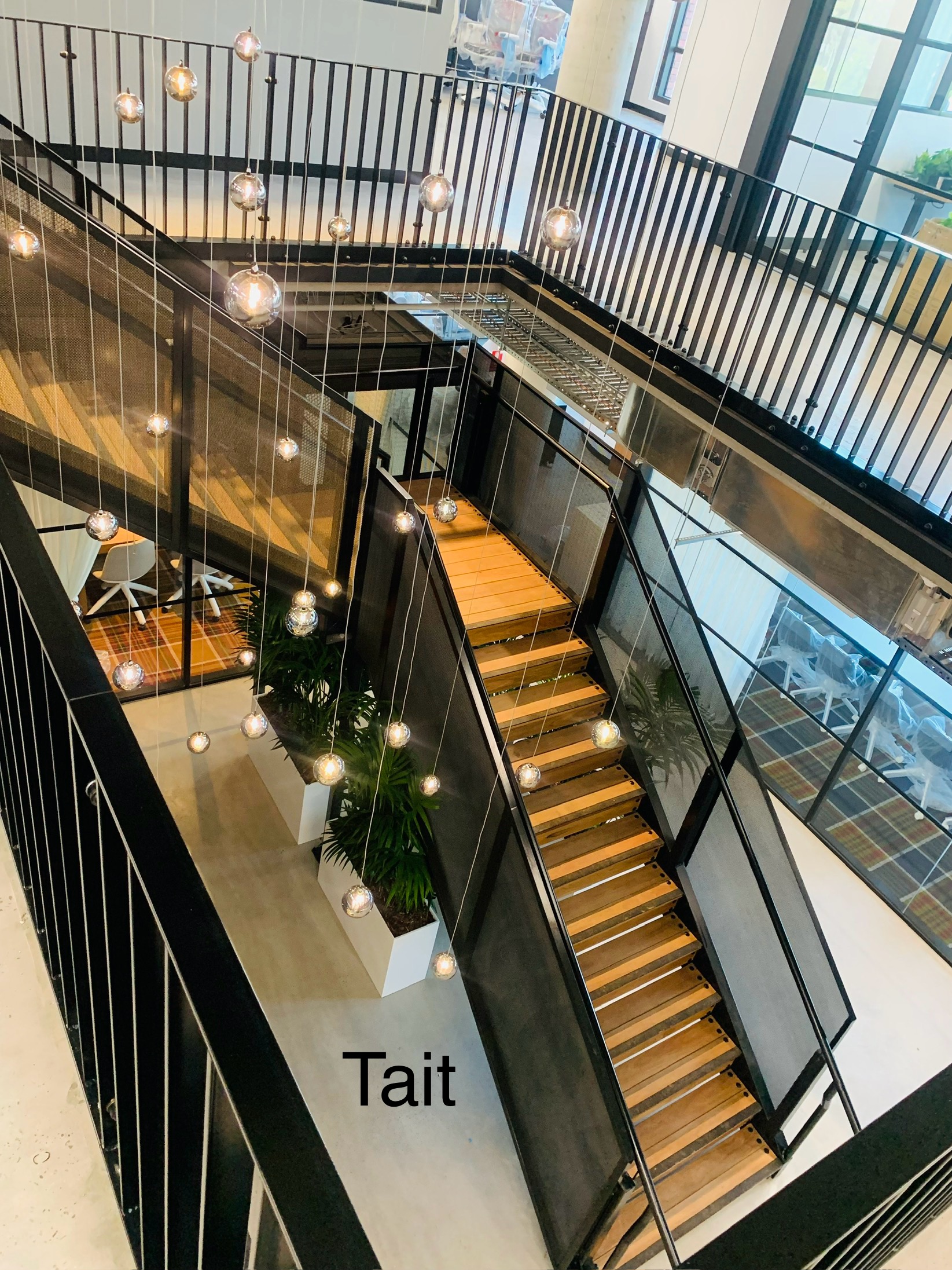 Atrium staircase