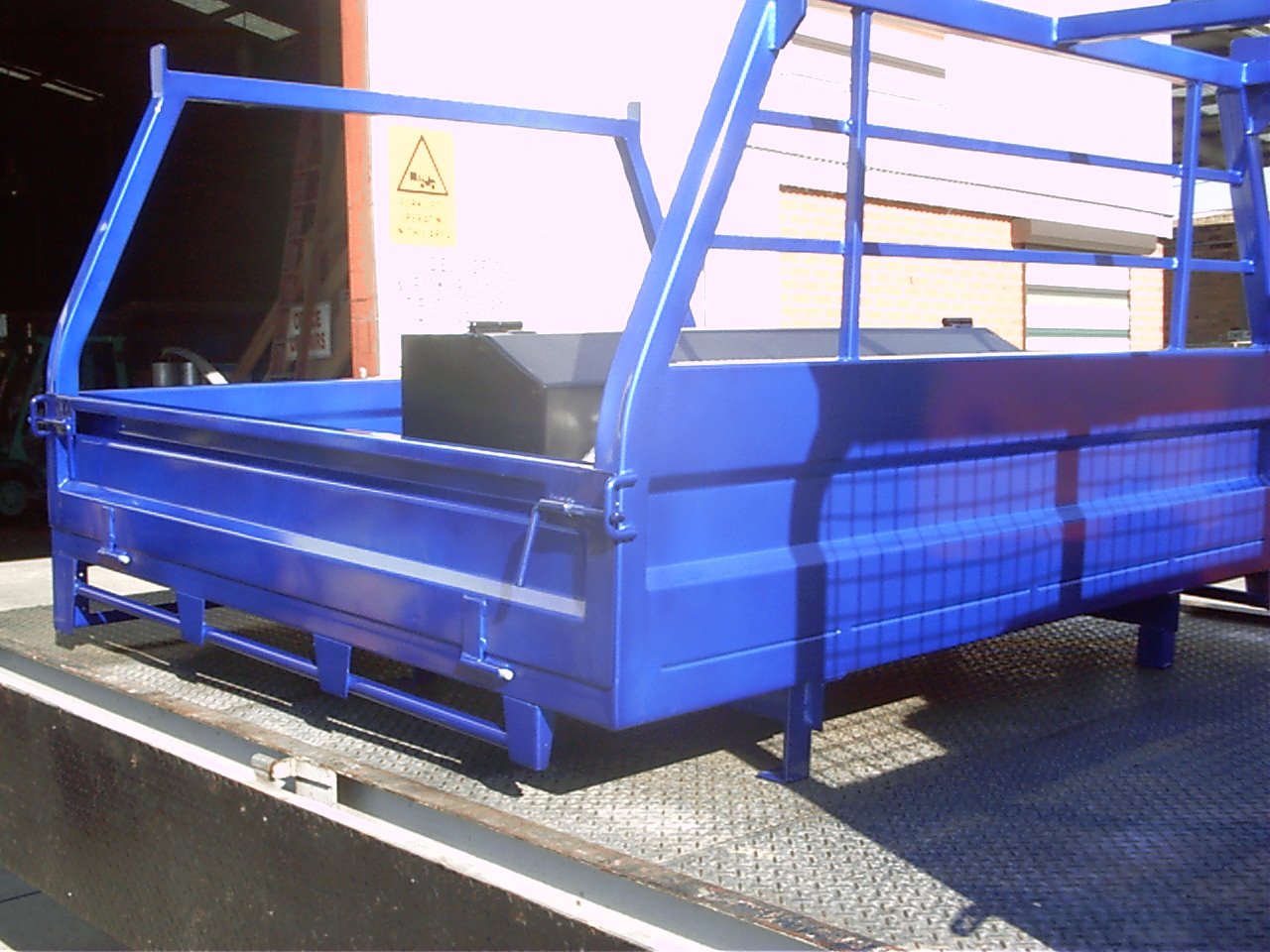 Blue ute tray