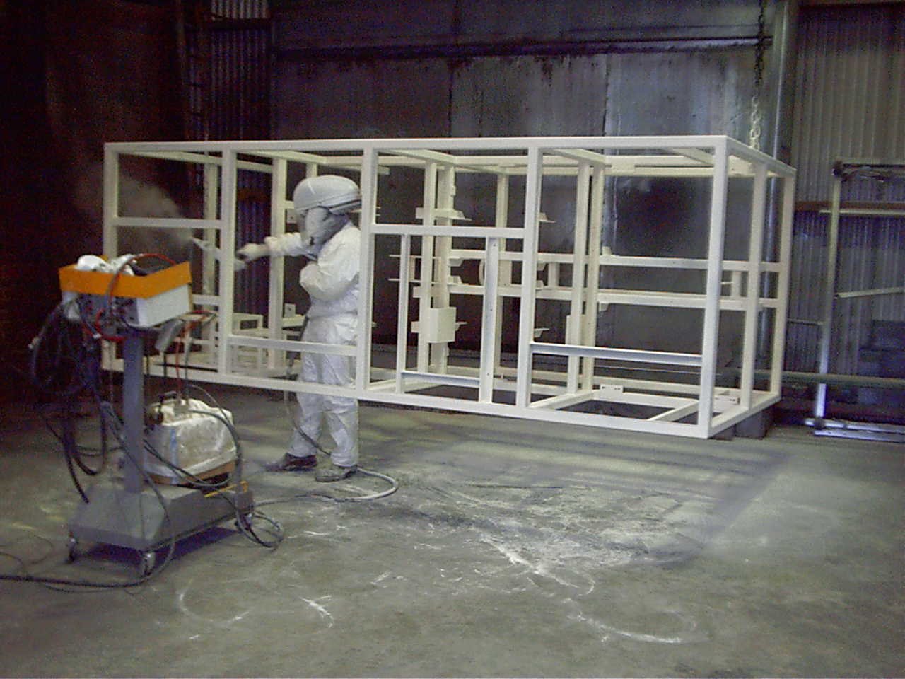 Large frame in facility